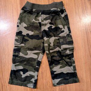 Toddler Boys 18-24 Months The Children's Place Green Cargo Army Camouflage Pants